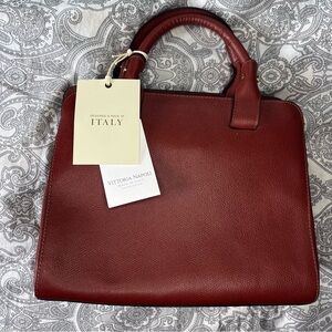 NWT Red Leather Handbag